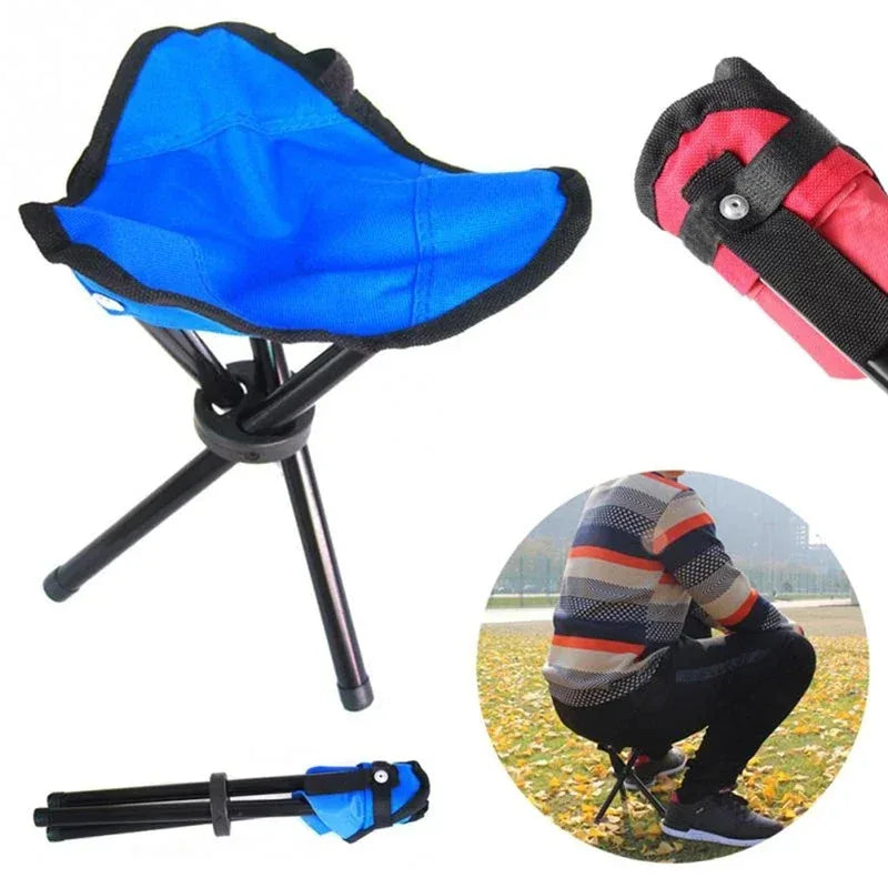 Outdoor Small Folding Triangular Stool Fishing Camping Multifunction Foldable Stool Household Daily Park Chair Bench