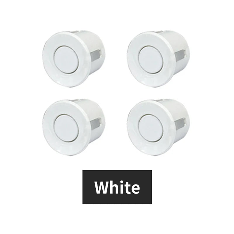 Hippcron 4PCS 22mm Car Parking Sensors Backup Radar System Black Red Blue Gold Grey Silver Champagne Gold White Color Sensor