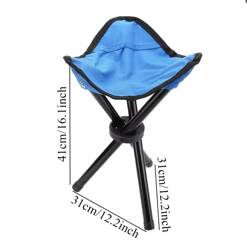 Outdoor Small Folding Triangular Stool Fishing Camping Multifunction Foldable Stool Household Daily Park Chair Bench