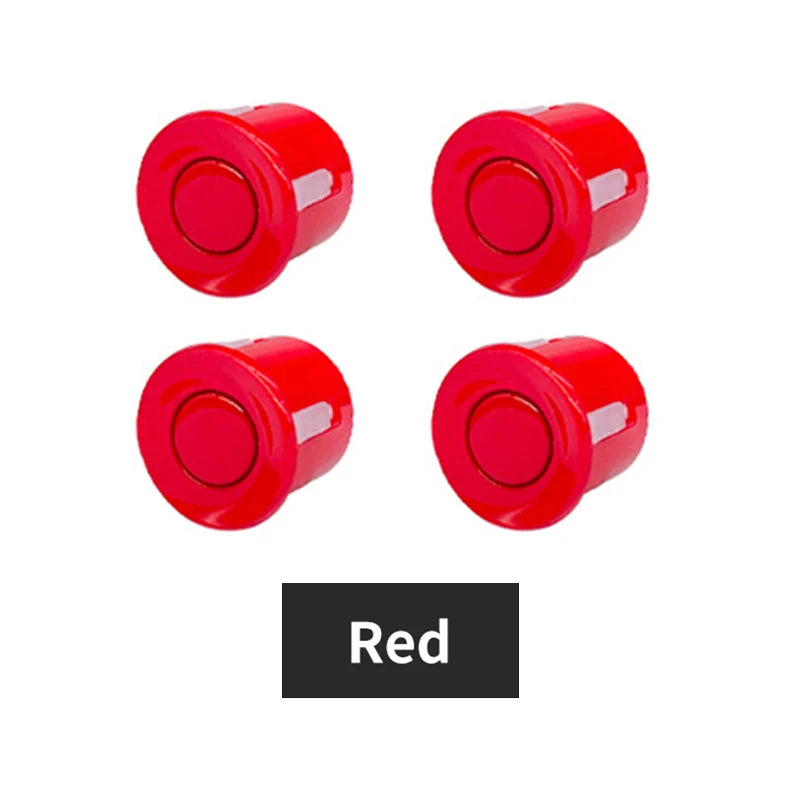 Hippcron 4PCS 22mm Car Parking Sensors Backup Radar System Black Red Blue Gold Grey Silver Champagne Gold White Color Sensor