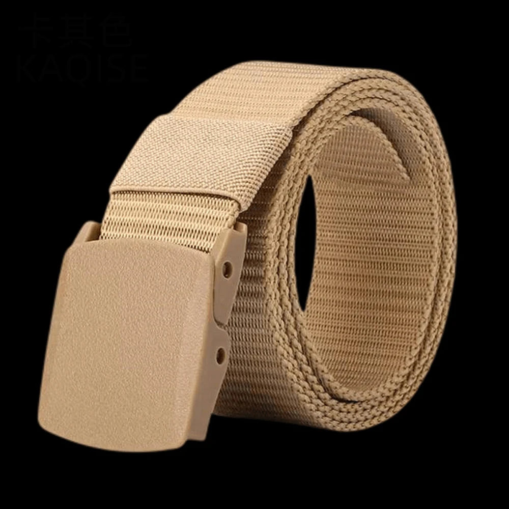 Automatic Buckle Nylon Belt Outdoor Hunting Multifunctional Tactical Canvas Belt High Quality Men Belt