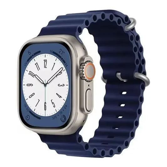 Ocean Strap for Apple Watch Ultra 2 Band 49mm 44mm 40mm 45mm 41mm 42mm 46mm 38mm Silicone Bracelet iWatch Series 10 9 SE 8 7 6 5