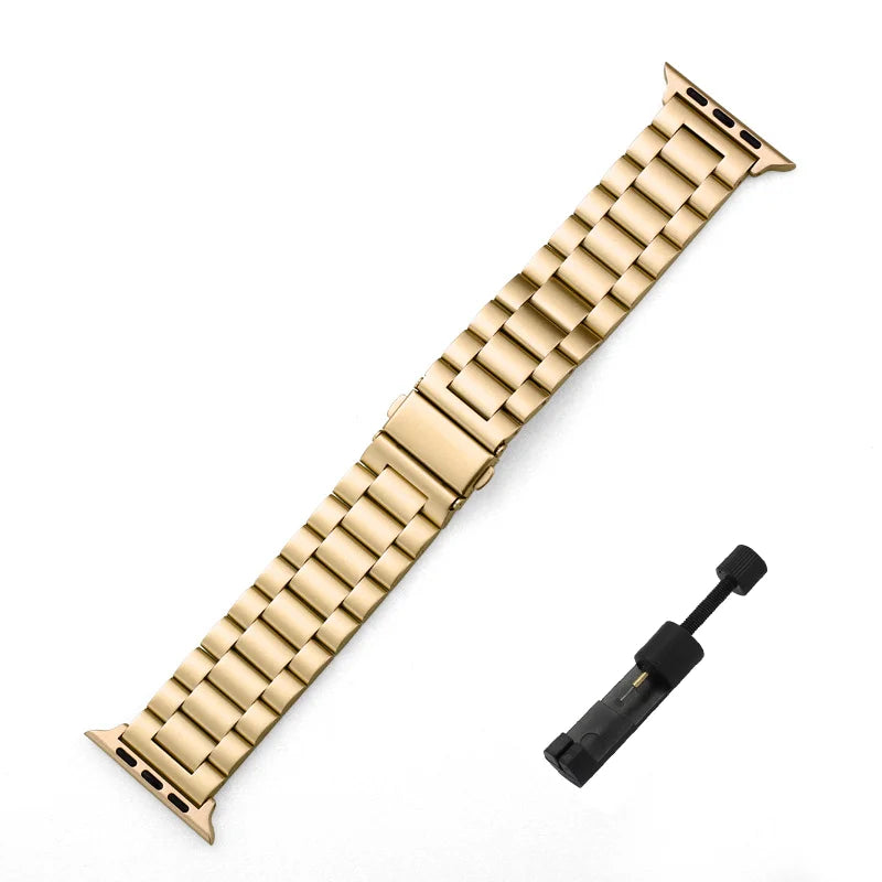 Stainless Steel Strap For Apple Watch Band 45mm Ultra 49mm 41mm 40mm 44mm Strap Metal Bracelet For Iwatch Series 9 10 46mm 42mm