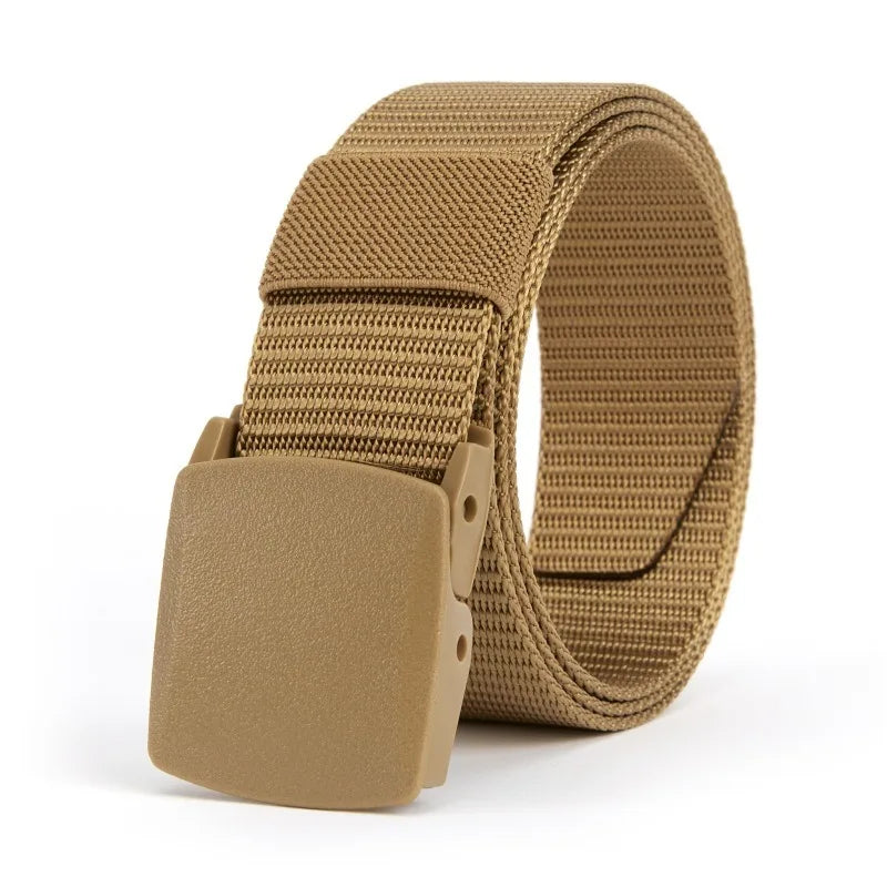 Automatic Buckle Nylon Belt Outdoor Hunting Multifunctional Tactical Canvas Belt High Quality Men Belt