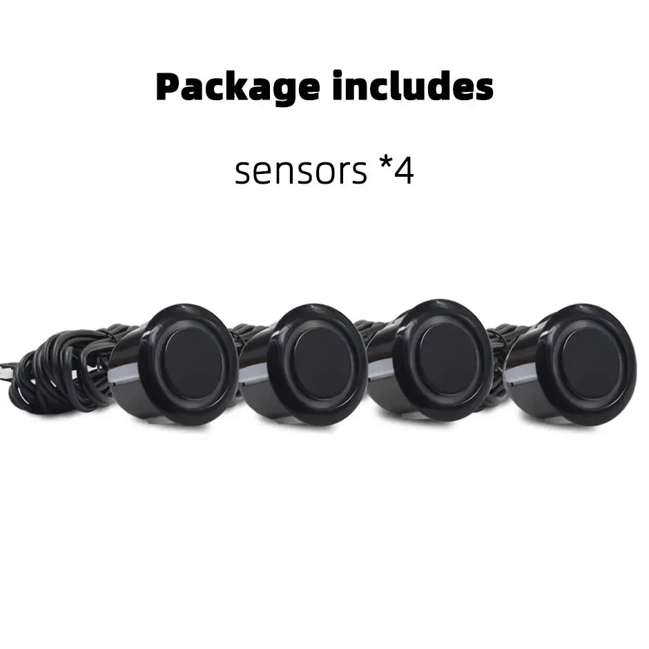 Hippcron 4PCS 22mm Car Parking Sensors Backup Radar System Black Red Blue Gold Grey Silver Champagne Gold White Color Sensor
