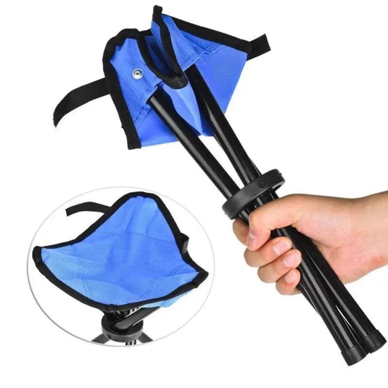 Outdoor Small Folding Triangular Stool Fishing Camping Multifunction Foldable Stool Household Daily Park Chair Bench