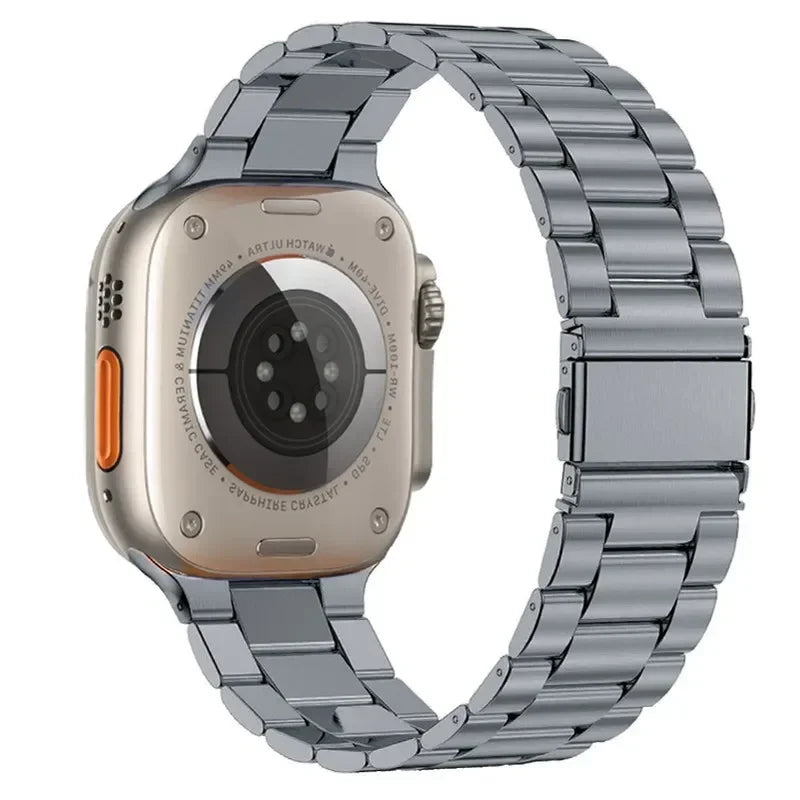 Stainless Steel Strap For Apple Watch Band 45mm Ultra 49mm 41mm 40mm 44mm Strap Metal Bracelet For Iwatch Series 9 10 46mm 42mm