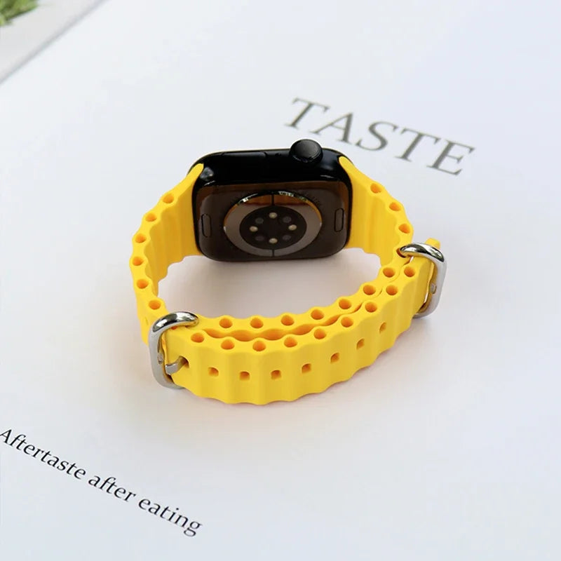 Straps for Apple Watch Band 44mm 40mm 45mm 49mm 41mm 42mm 38mm 46mm ocean bracelet correa iWatch series 7 6 3 se 8 Ultra 2 9 10