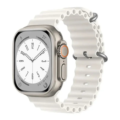 Ocean Strap for Apple Watch Ultra 2 Band 49mm 44mm 40mm 45mm 41mm 42mm 46mm 38mm Silicone Bracelet iWatch Series 10 9 SE 8 7 6 5