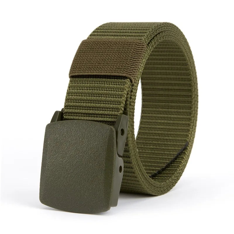 Automatic Buckle Nylon Belt Outdoor Hunting Multifunctional Tactical Canvas Belt High Quality Men Belt