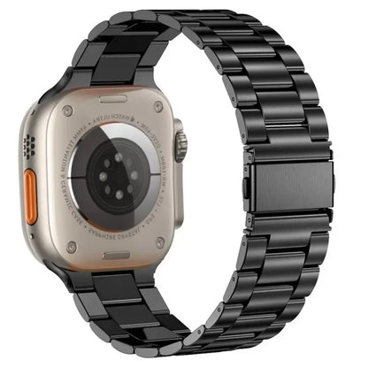 Stainless Steel Strap For Apple Watch Band 45mm Ultra 49mm 41mm 40mm 44mm Strap Metal Bracelet For Iwatch Series 9 10 46mm 42mm