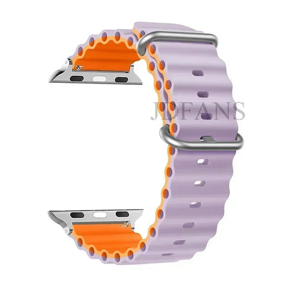 Straps for Apple Watch Band 44mm 40mm 45mm 49mm 41mm 42mm 38mm 46mm ocean bracelet correa iWatch series 7 6 3 se 8 Ultra 2 9 10