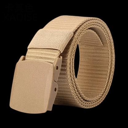Automatic Buckle Nylon Belt Outdoor Hunting Multifunctional Tactical Canvas Belt High Quality Men Belt