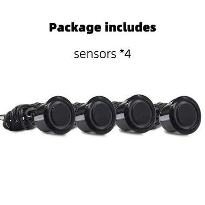 Hippcron 4PCS 22mm Car Parking Sensors Backup Radar System Black Red Blue Gold Grey Silver Champagne Gold White Color Sensor