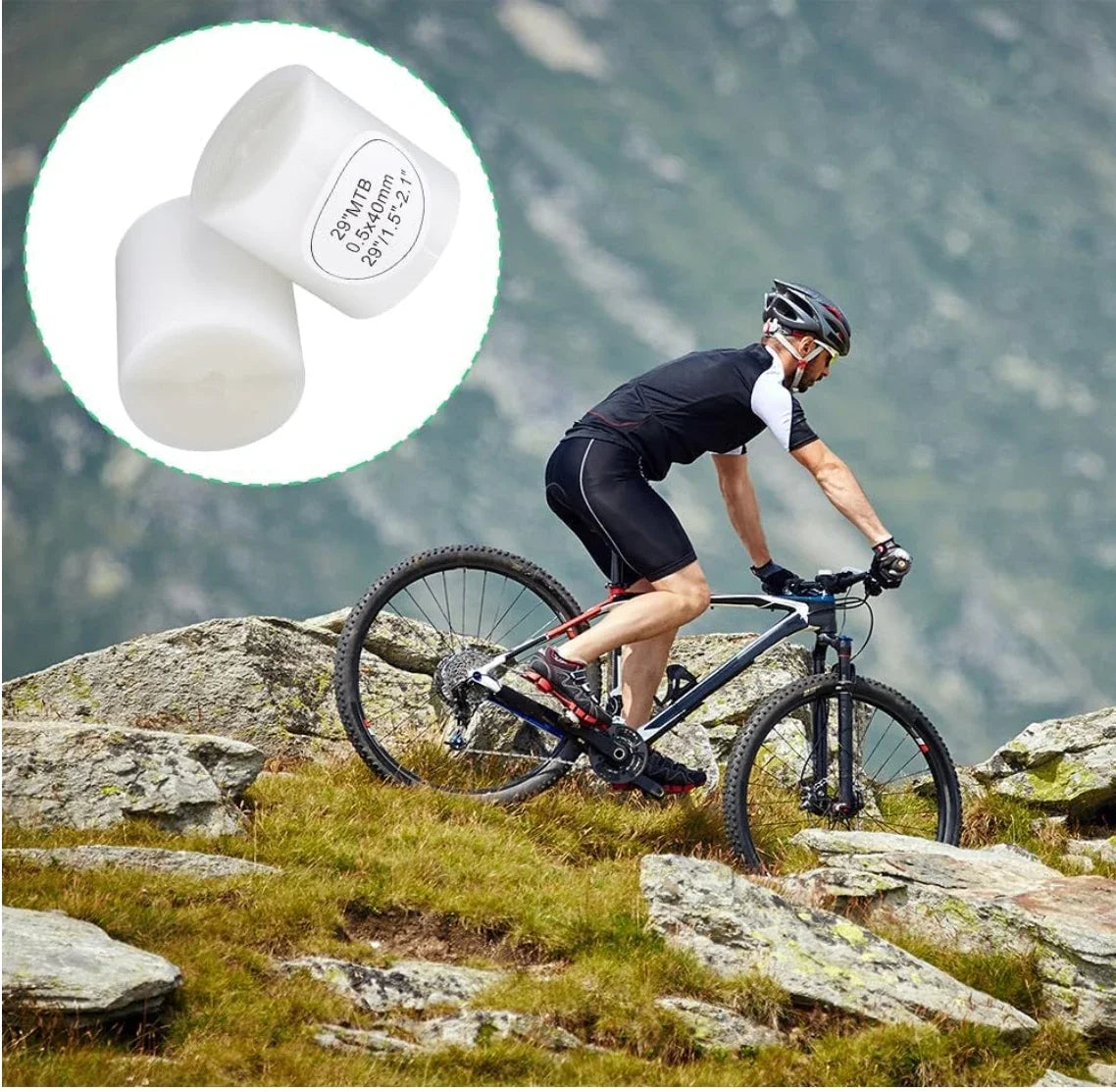 2pcs Tire Liner Bike Puncture Proof Belt Pad Cycling Anti-Puncture Tyre Protector Tape for 700C  29"