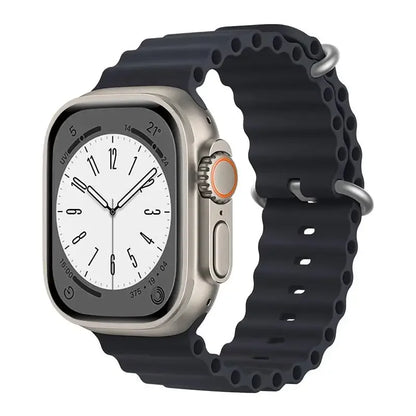 Ocean Strap for Apple Watch Ultra 2 Band 49mm 44mm 40mm 45mm 41mm 42mm 46mm 38mm Silicone Bracelet iWatch Series 10 9 SE 8 7 6 5