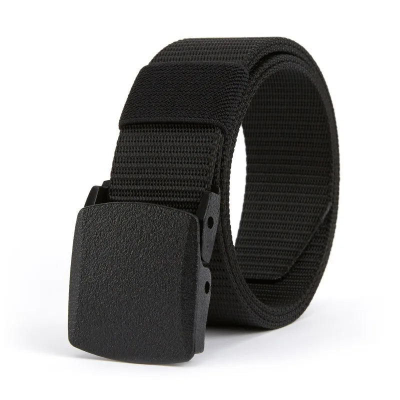 Automatic Buckle Nylon Belt Outdoor Hunting Multifunctional Tactical Canvas Belt High Quality Men Belt